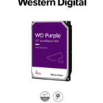 WESTERN DIGITAL WD44PURZ -  Disco Duro de 4TB Purple/ Especial para Videovigilancia/ Trabajo 24/7/ Interface: Sata 6 Gb/s/ Hasta 64 Cámaras/ Hasta 16 Bahías de Discos Duros/ 180Mb/S /3 Años de Garantía