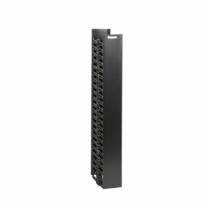 PANDUIT WMPV45E- Vertical Doble NetRunner, para Rack Abierto de 45 Unidades, 125 mm de Ancho, Color Negro
