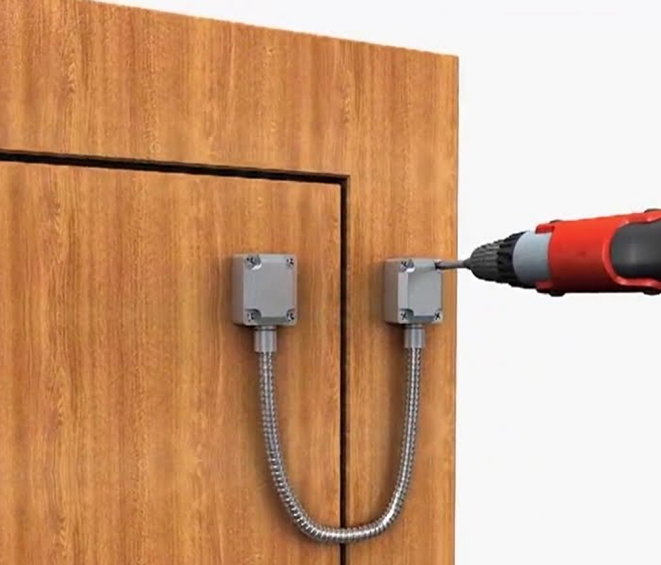 YLI DLK401 - Pasacable para Puertas / Protección de cableado en instalaciones de Cerraduras Magnéticas, Eléctricas y Control de Acceso en General - Image 4
