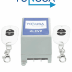 YONUSA KL2V2 -  Módulo de mando receptor y dos transmisores compatible con todos los energizadores Yonusa, conexion sencilla, armado y desarmado de cerco eléctrico