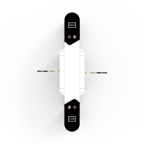 ZKTECO FBL6200PRO- Barrera Central Tipo Flap Bidireccional / Acero SUS304 / Aletas de Acrílico / Infrarrojos / Indicadores Led / Carril 60 cm / 110V / 30 Personas x Min / 5 millones de Ciclos / Exterior Protegido / No cuenta con Lectores y Panel - Image 4