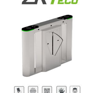 ZKTECO FBL6200PRO- Barrera Central Tipo Flap Bidireccional / Acero SUS304 / Aletas de Acrílico / Infrarrojos / Indicadores Led / Carril 60 cm / 110V / 30 Personas x Min / 5 millones de Ciclos / Exterior Protegido / No cuenta con Lectores y Panel