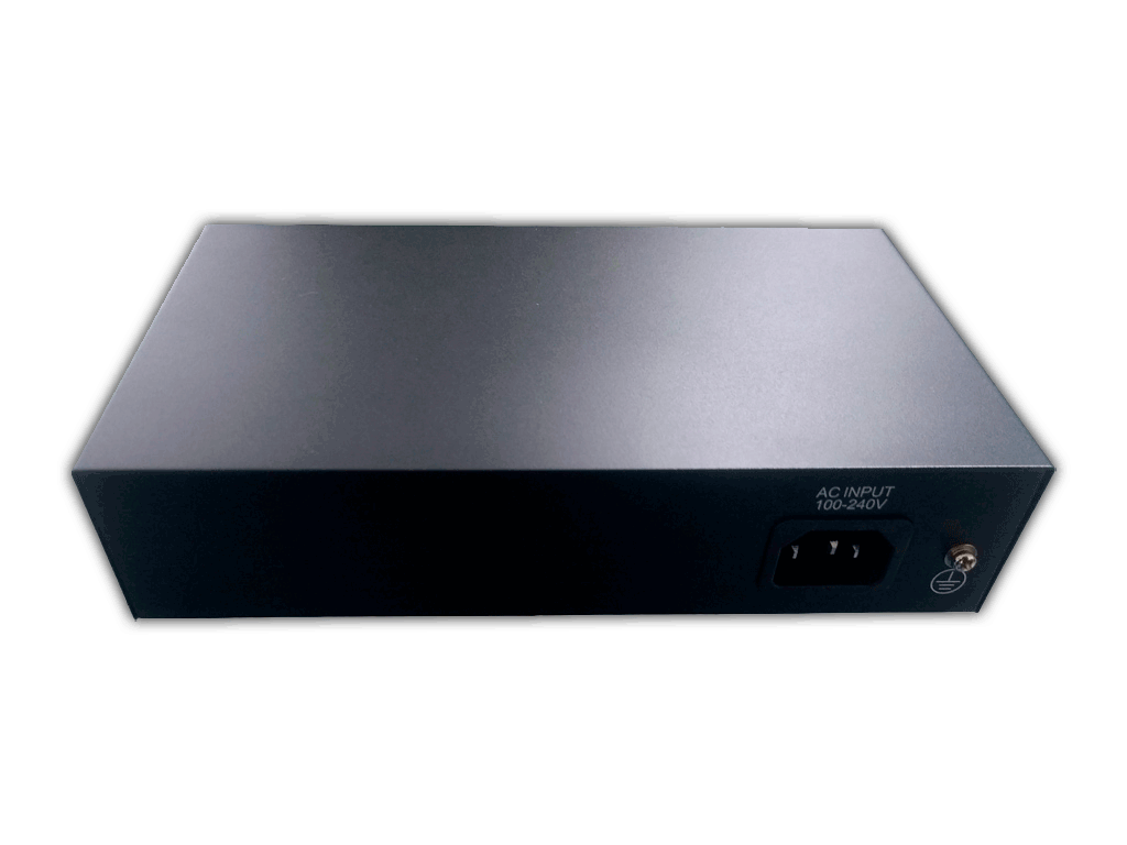 ZKTECO PE082120C- Switch de 8 Puertos Fast Ethernet PoE AF - AT / 2 Puertos RJ45 10/100M / PoE+ hasta 30W por puerto / Soporta hasta 250 mts sobre UTP CAT 6 / Autoadaptación MDI - MDIX / Protección Contra Descargas - Image 3
