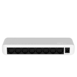 ZKTECO ESE85G- Switch para Escritorio de 8 Puertos / Gigabit Ethernet / Diseño Compacto / Auto MDI/MDIX / Indicadores de funcionamiento / Carcasa de Plástico / No Administrable