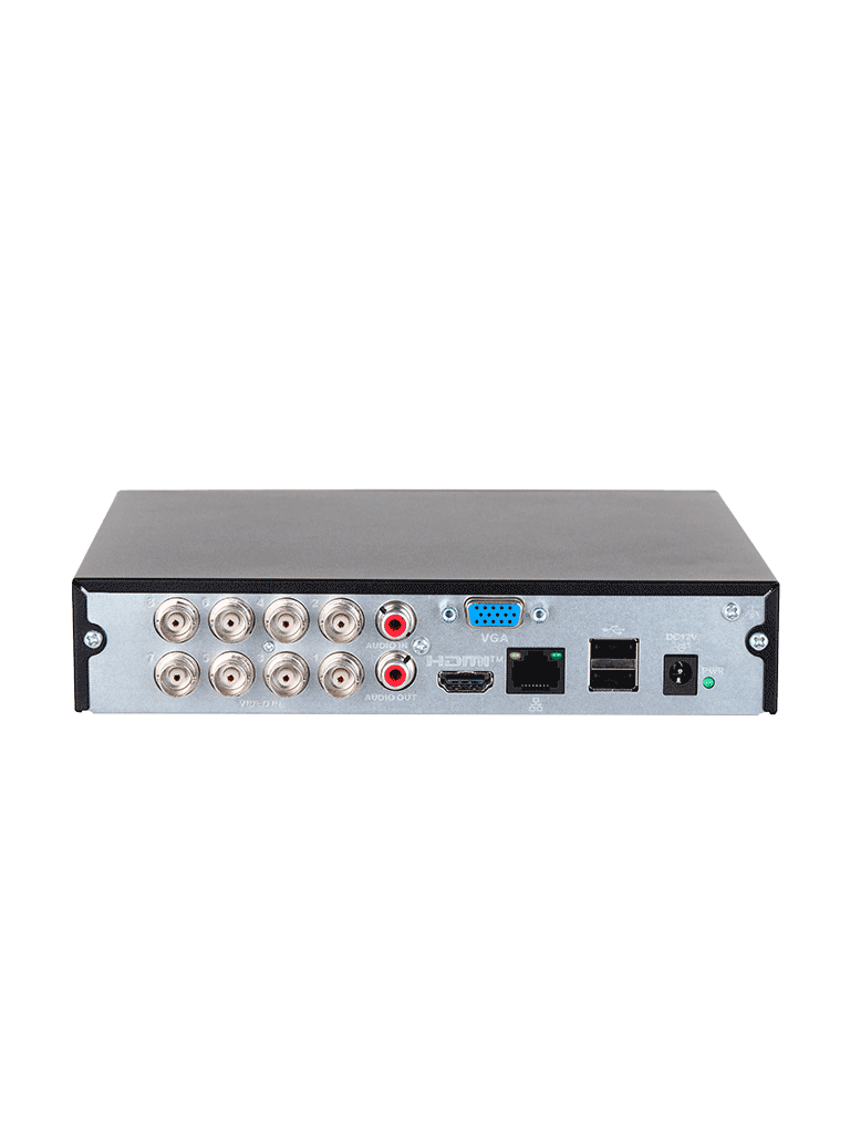 DAHUA DH-XVR1B08H-I/T - DVR de 8 canales 5MP Lite con WizSense y H.265+/ HDCVI X PLUS/ Audio Bidireccional en los 8 Canales/ Soporta 8 canales + 4 IP o hasta 12 canales IP/ SMD Plus y Búsqueda inteligente de Humanos y Vehículos/ - Image 2