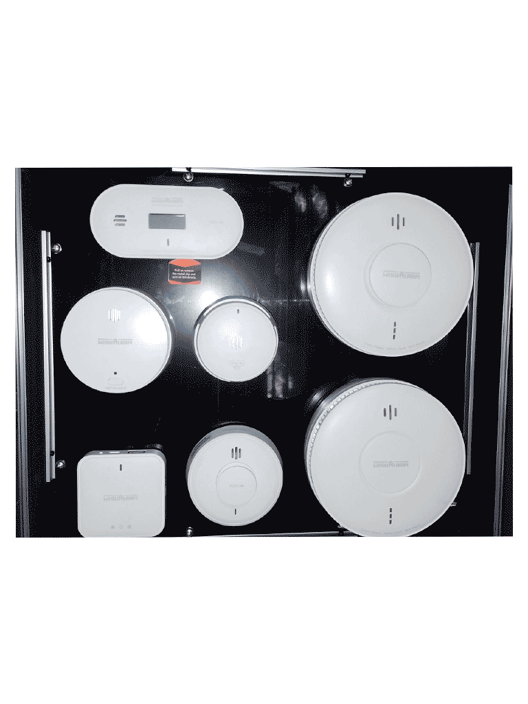 DAHUA WISUALARM DHI-HY-DBRF- Maletín DEMO de sistema de incendio residencial, Incluye DHI-HY-GW02A/DHI-HY-SA5MA/DHI-HY-HT5MA/DHI-HY-SA5MB/ DHI-HY-HT5MB/DHI-HY-MRF50-R8/DHI-HY-GW01A/ SA30A-R8/ SA40A-R8/ HT10A-R8/GC20D-R8/ GC30A-R8, - Image 4