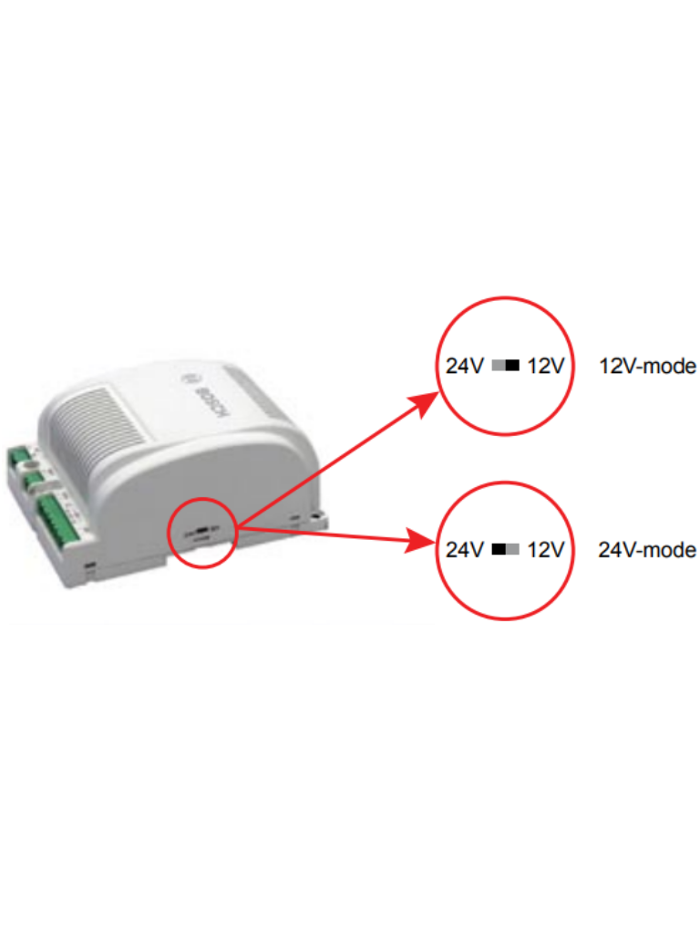 BOSCH A_APSPSU60 - Fuente de energia 12V o 24V / Puerto para bateria integrado / Compatible con controlador AMC2 - Image 2
