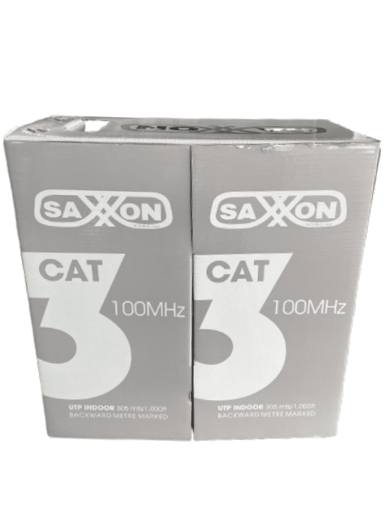 SAXXON OCAT3CCA - Bobina de Cable UTP Cat3/ 305 Metros/ CCA/ Color Gris/ Uso Interior/ 2 Pares/ Para Usos Multiples/ - Image 4