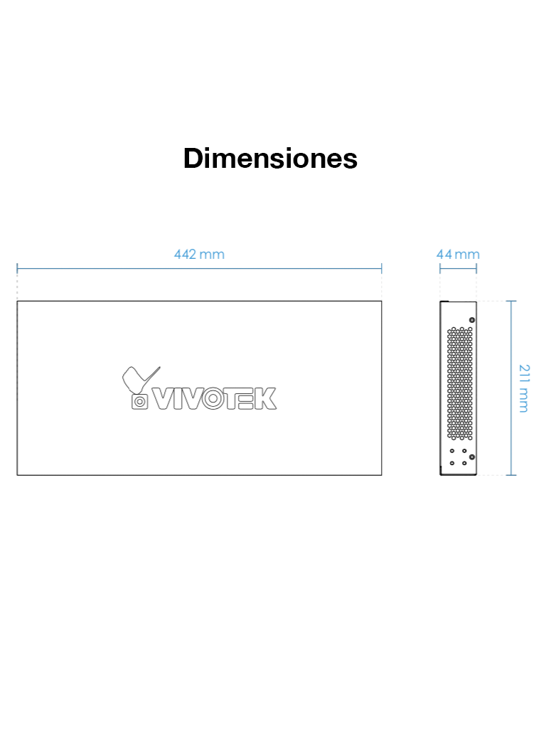 VIVOTEK AW-GEV-267A-370 - VIVOCAM Switch PoE Administrable L2+ con 24 puertos PoE GE RJ45, 2 puertos Combo GE RJ45/SFP, 370W totales (30W por puerto), 52Gbps de velocidad y gestión de vigilancia IP. - Image 2
