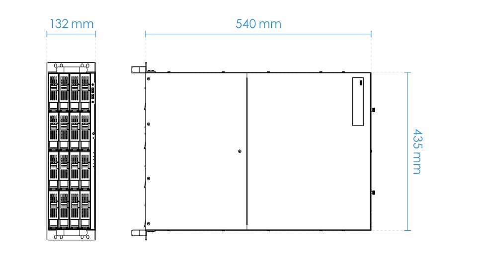 VIVOTEK NR9682-v2 - NVR de 64 canales con 16 bahías, 3U rackable, cuenta con fuente redundante y es compatible con ONVIF, H.265 y VAST embebido - Image 2