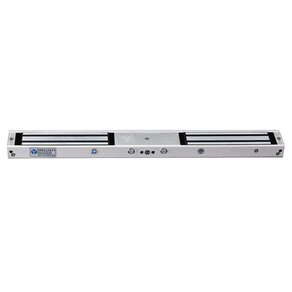 YLI YM180NDLED - Cerradura Magnética Doble con Indicador Led para Control de Acceso / Interior / Fuerza de Sujeción 180 Kg o 350 Lbs por lado / Compatible con Soporte MBK180NDZL y MBK180U - Image 2