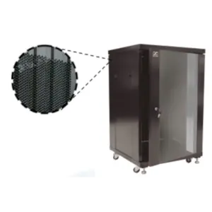 SBE TECH  SBE-GNL20URPC- Gabinete de piso de 20UR de alto con puerta de cristal / Profundidad de 80 cm