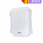 VIVOTEK AT-CAB-001 - Gabinete metalico de exterior para proteccion de equipos y conexiones, Impermeable, Proteccion de intemperie IP66, Proteccion Antivandalica IK10, Color blanco, Dimensiones 289W x 280L x 132H mm
