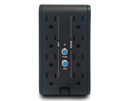 CDP R2C-AVR1008 - Regulador de 1KVA / 500W con 8 terminales de salida: 4 con protección de sobretensión y 4 con protección AVR, incluyendo protección de línea datos - Image 4