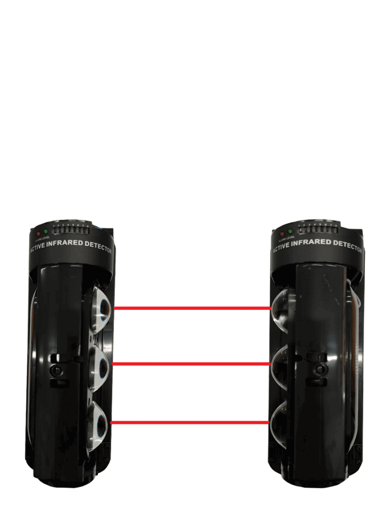 IHORN ABE100- Detector por triple haz de luz (fotocelda) / Distancia hasta 100 Mts / Velocidad de respuesta 50mS / 12 VDC compatible con paneles IHORN / RISCO / DSC / BOSCH. - Image 2