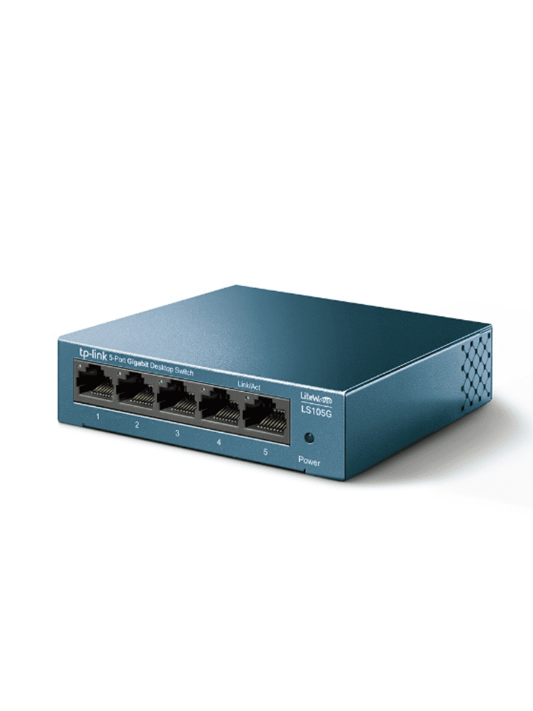 TP-LINK LS105G - Switch de escritorio Gigabit de 5 puertos 10/100/1000Mbps y carcasa metálica. - Image 2