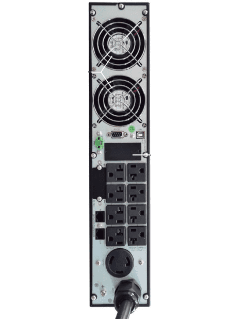CDP UPO11-3RT AX UPS Online de 3000VA y 3000W con 4 terminales de salida, 6 baterías de 12V a 9AH, y respaldo de 5 minutos al 100% / REQUIERE CLAVIJA O ADAPTADOR NEMA 5L-30P - Image 3
