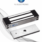 YLI YM500NW - Cerradura Magnética para exterior IP68 / Fuerza de Sujeción 500Kg /1200Lb / Voltaje Dual 12v / 24VDC / Compatible con Soporte MBK500NZLW / Puertas de madera, vidrio, metálica