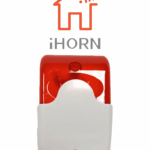 IHORN HC103 - Sirena con Estrobo color rojo / Interior / Compatible con paneles IHORN / RISCO / DSC / BOSCH / 12 V