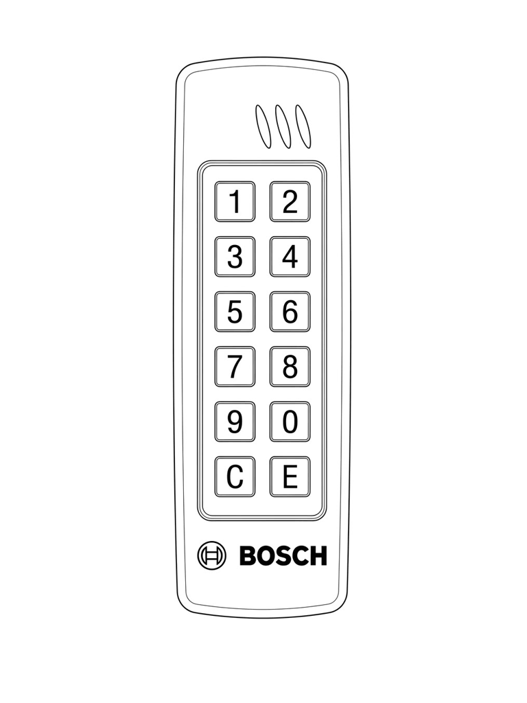 BOSCH A_ARDAYBS6380 - Lector de Proximidad con Teclado MIFARE EV1 / RS485 y Wiegand / LECTUS Duo 3000 - Image 2