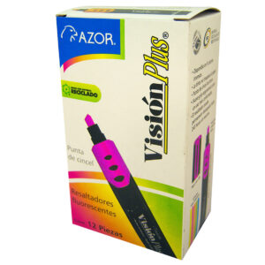 Resaltador AZOR 2600RS Rosa - paquete de 12 piezas