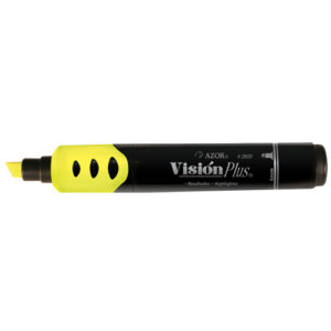 Resaltador AZOR VISION PLUS 2600AM Amarillo. Paquete con 12 Piezas.