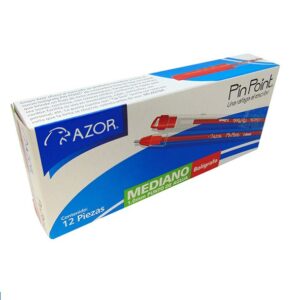 Pluma PINPOINT AZOR 6830RO - Rojo, 1 mm C/12