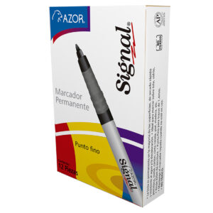 Marcador Permanente AZOR SIGNAL 30008 Violeta. Punto Fino. Paquete con 12 piezas