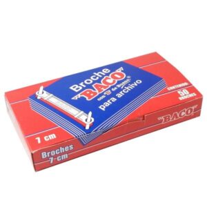 Broche BACO B-072 14979. Ancho de 7 cm. Caja con 50 broches