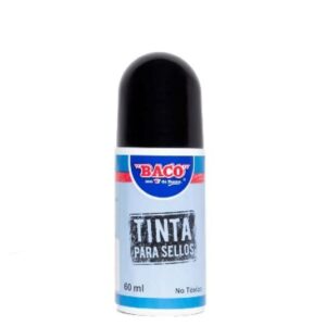 Tinta para Cojines para Sellos Color Negro 17529. 60 ML BACO