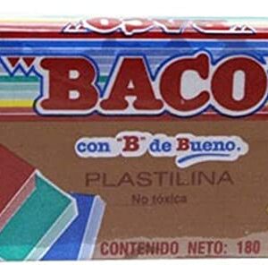Plastilina BACO Maqueta 180 gramos color Café Clave PL010 no. 58