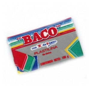 Plastilina BACO Maqueta 180 gramos color Gris obscuro PL091