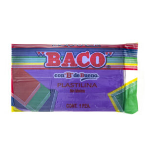 Plastilina BACO Maqueta 180 gramos color Violeta PL015 63