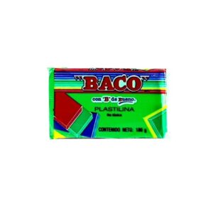 Plastilina BACO Maqueta 180 gramos color Verde Calro no. 55 PL007