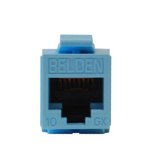 Conector Jack RJ45 CAT6A BELDEN AX102288 - RJ-45, Azul, Cat 6a