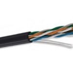 CONDUMEX 664464 Cable UTP CAT5e para exterior - 4 pares, bobina de 305 mts, 100 cobre, color negro