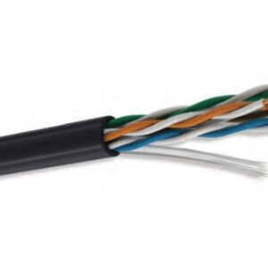 CONDUMEX 664464 Cable UTP CAT5e para exterior - 4 pares, bobina de 305 mts, 100 cobre, color negro