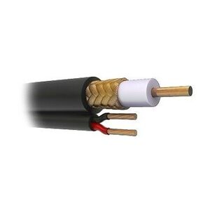WAM RG59UL-305B Bobina Coaxial Siames RG-59 - BOBINA 305 Metros, negro