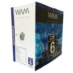 WAM Bobina UTP CAT6 para interior - 4 pares, 23 AWG, bobina de 305 mts, 100 cobre, color blanco