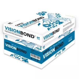 VISION Papel Visión bond tamaño Carta 75 gramaje 97 blancura caja con 10 resmas de 500 hojas cada una 17502237370388 150 paginas por minuto