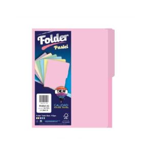 Folder DIEM color Rosa Pastel con 100 piezas Tamaño Carta 176g FP10005