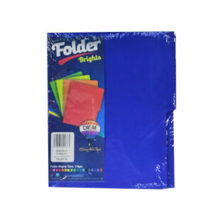 Folder DIEM Brights C/25 piezas color Azul Cobalto / FF24 tamaño Carta 7506231508443
