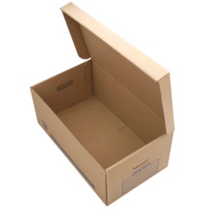 GENERICO Caja Archivo GEO 004 - Tamaño Carta. Medidas Extendida 134.9 ancho x 120.3 largo cm Paca con 20 Piezas