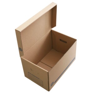 GENERICO Caja Archivo GEO 005 - Tamaño Oficio. Medidas Extendida 134.9 ancho x 120.3 largo cm. Paca con 20 Piezas
