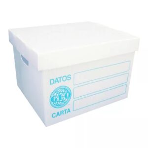 Caja de Archivo Plástico tamaño Carta marca GEO 026 medidas 41X31X26
