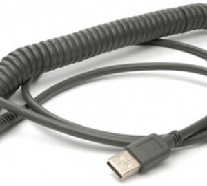 Cable de datos HONEYWELL Usb Coiled Cable 5353235N3 - 2, 9 m, USB A, Macho/Macho, Negro