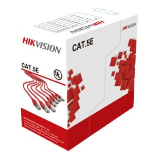 HIKVISION DS-1LN5E-SW Bobina de Cable UTP 305 Metros / Cat5E (24 AWG) / Color Blanco / PVC (CM) / Uso en Interior / 100 Cobre