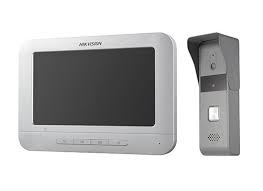 HIKVISION DS-KIS203-T Kit de Videoportero Analógico con Pantalla LCD a Color de 7" / Frente de Calle para Exterior IP65