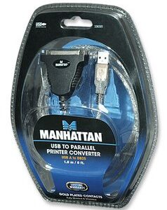 MANHATTAN 336581 Convertidor USB macho a DB25 Hembra; 1.8m