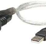 Convertidor de USB a Serial MANHATTAN 205153 - 0, 45 m, Transparente, RS-232, USB 2.0 A, Macho/Macho
